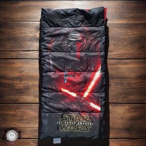 Star Wars Kylo Ren Red/Black Sleeping Bag Kids 28x56 The Force Awakens 2015